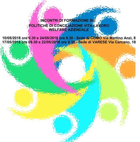 INCONTRI DI FORMAZIONE SU:POLITICHE DI CONCILIAZIONE VITA-LAVORO - WELFARE AZIENDALE